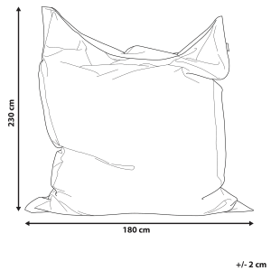 Beliani Sitzsack FUZZY Dunkelblau 180x230x20