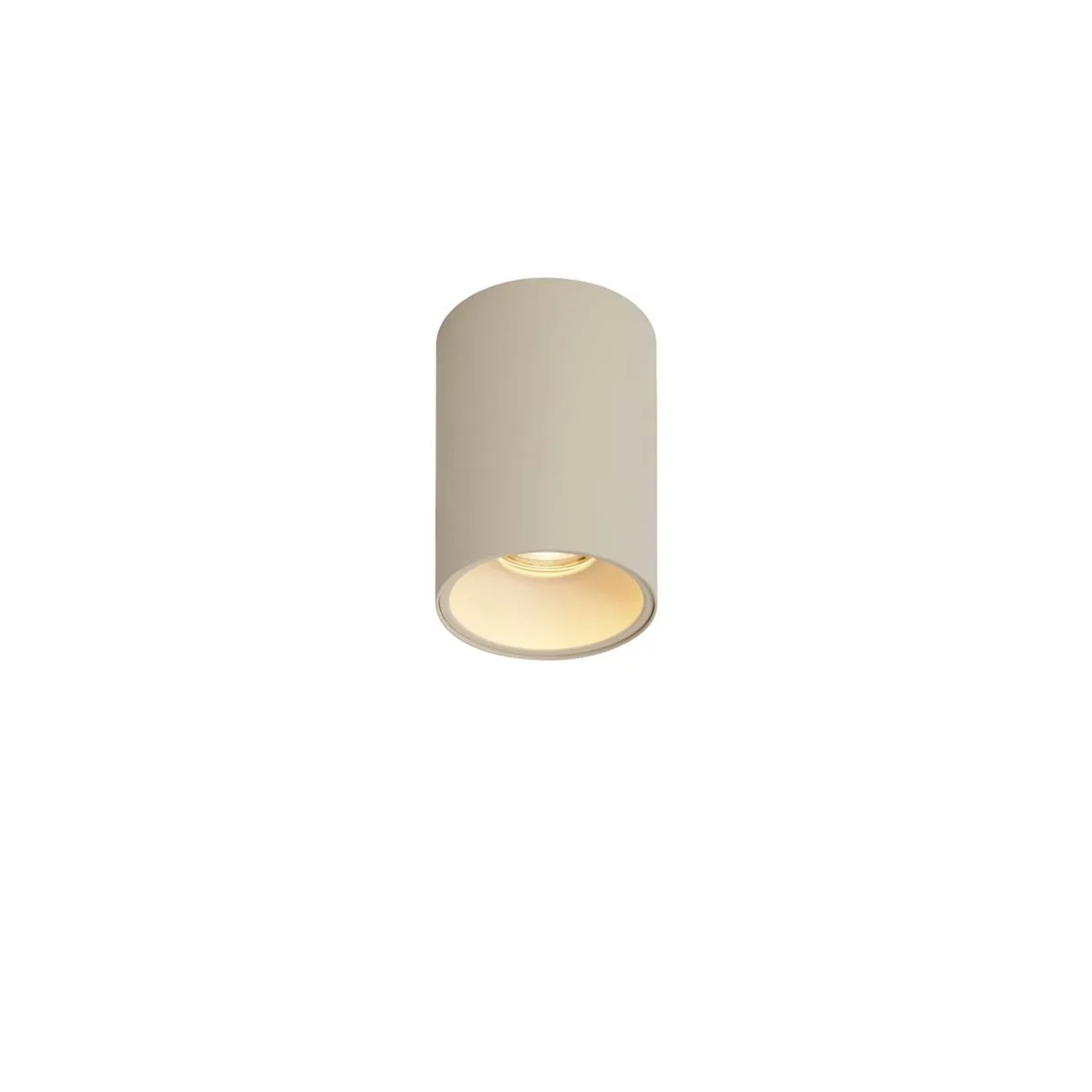 QAZQA Moderner Einbaustrahler Beige GU10 50 mm Rund Deep