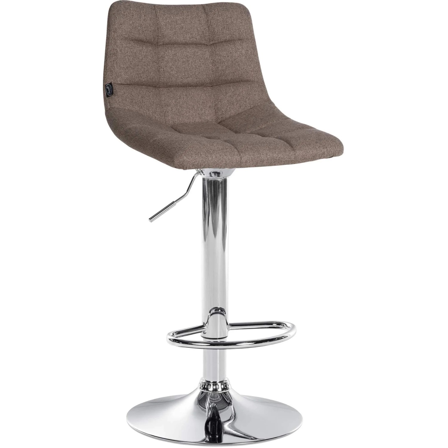 CLP Barhocker Jerry Stoff Taupe/Chrom