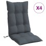vidaXL Hochlehner-Auflagen 4 Stk Anthrazit Oxford-Gewebe 377603_3