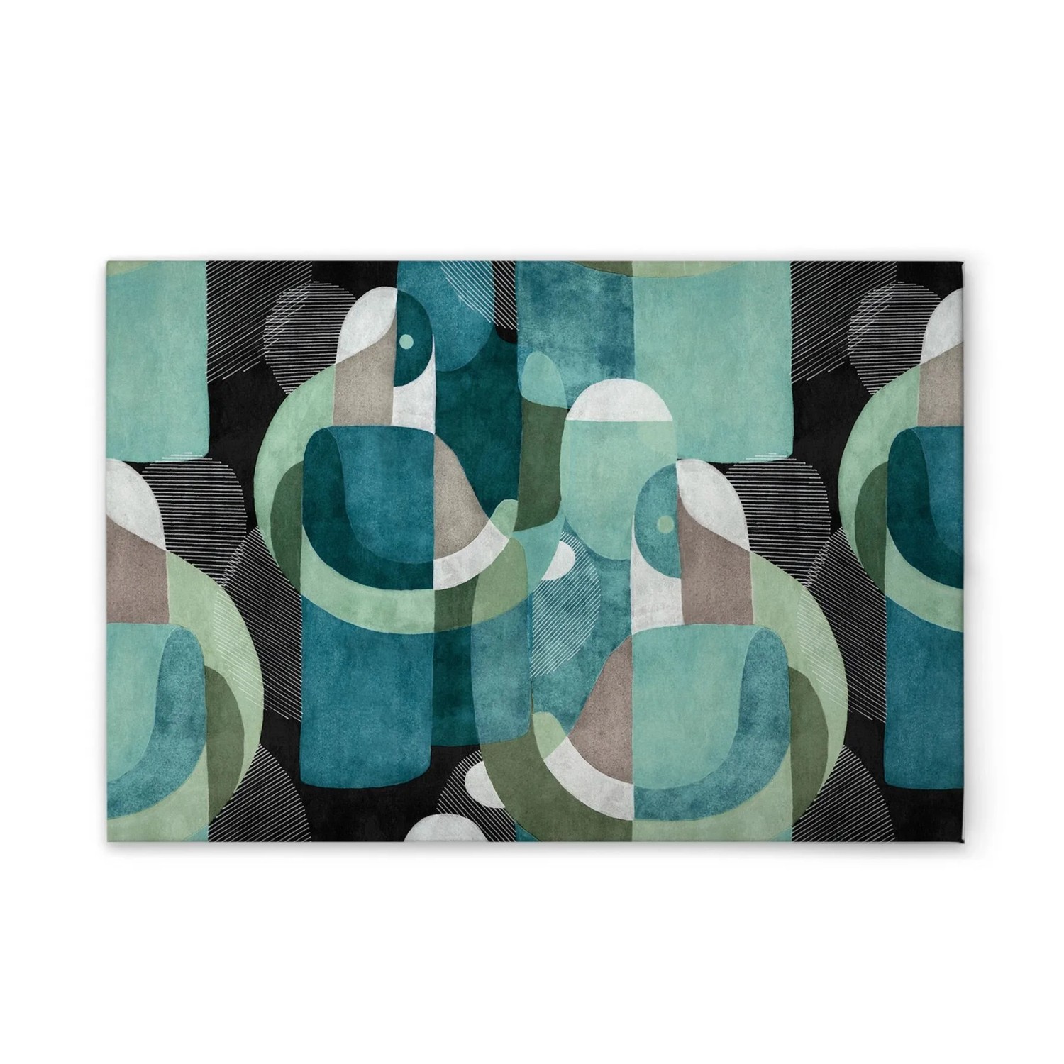 Tadessi Leinwandbild - M1-No.51340 - Abstrakte Formen - 120 x 80 cm - Hochformat