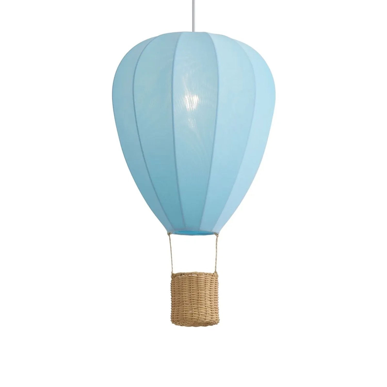QAZQA Kinder-Pendelleuchte Blau Heißluftballon Air Balloon