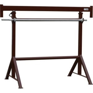 Brauner Schake Kurbelgerüstbock, 1,50 m breit, Arbeitshöhe bis 1,95 m, für Bau und Werkstatt.