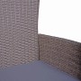 Detailaufnahme: Brauner Sessel aus dem 3-teiligen Balkon-Set Dakota von Garden Pleasure.