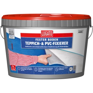Eimer Teppich- & PVC-Fixierer (3 kg) von Lugato, ein Kleber zum Fixieren von Bodenbelägen.