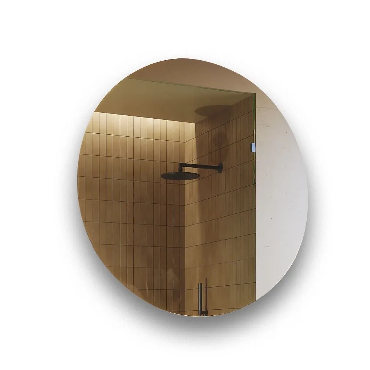 Artforma LED Badspiegel Rund 80x80 cm mit Beleuchtung Neutralweiß Rahmenlos IP21 M026