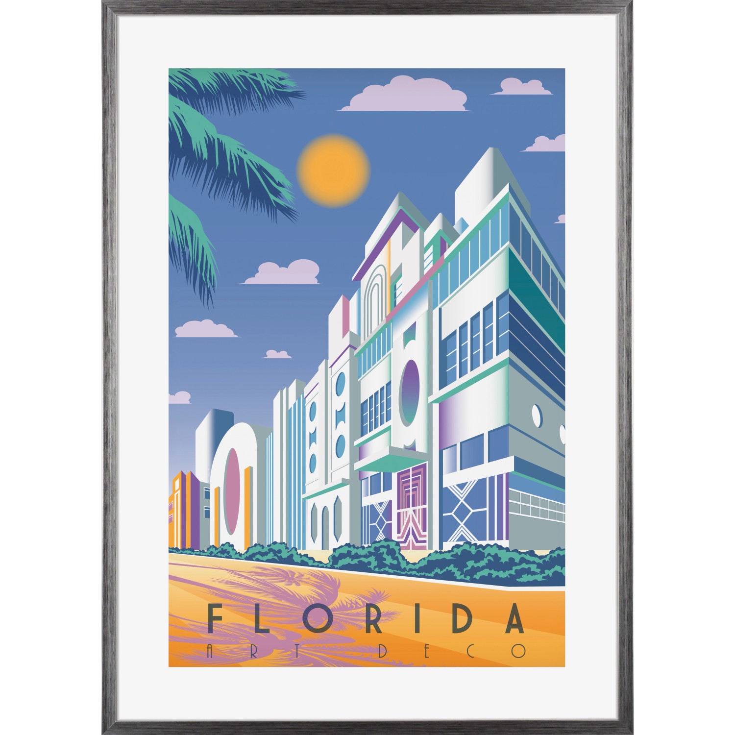 Kunststoffbilderrahmen Silber Klassisch 50 cm x 70 cm günstig online kaufen