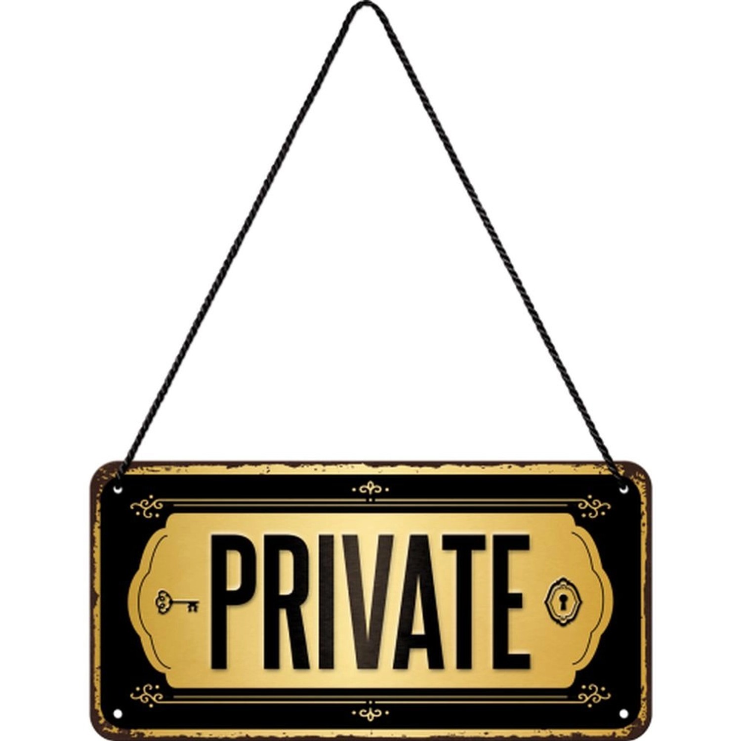 Nostalgic-Art Hängeschild Achtung Private günstig online kaufen