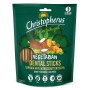 Christopherus Hunde-Zahnpflegesnacks Vegetarian Tapioka mit Erdnussbutter, 250g Packung.