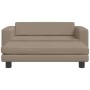 vidaXL Hundebett mit Verlängerung Cappuccino 100x50x30 cm Kunstleder 172030_3
