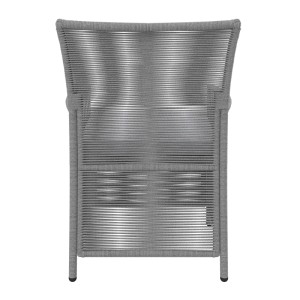 Bessagi Garden Gartengarnitur Simone Hellgrau Holz/Kunststoff/Outdoorstoff