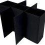 Meyliving Flascheneinsatz für Aufbewahrungsboxen S, L, XL, schwarz, für 6 Flaschen.