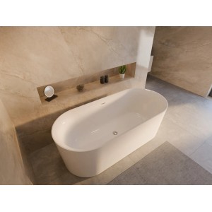 Ottofond Badewanne Mince Freistehend 180 cm Weiß