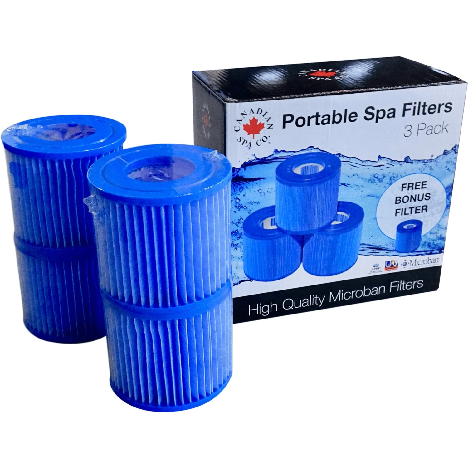 Canadian Spa Filter-Set für portable Whirlpools 4 Stück