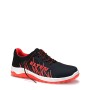 Elten Berufshalbschuh Lana Black-Red Low ESD O1 Gr. 41, schwarzer Arbeitsschuh mit roten Akzenten.