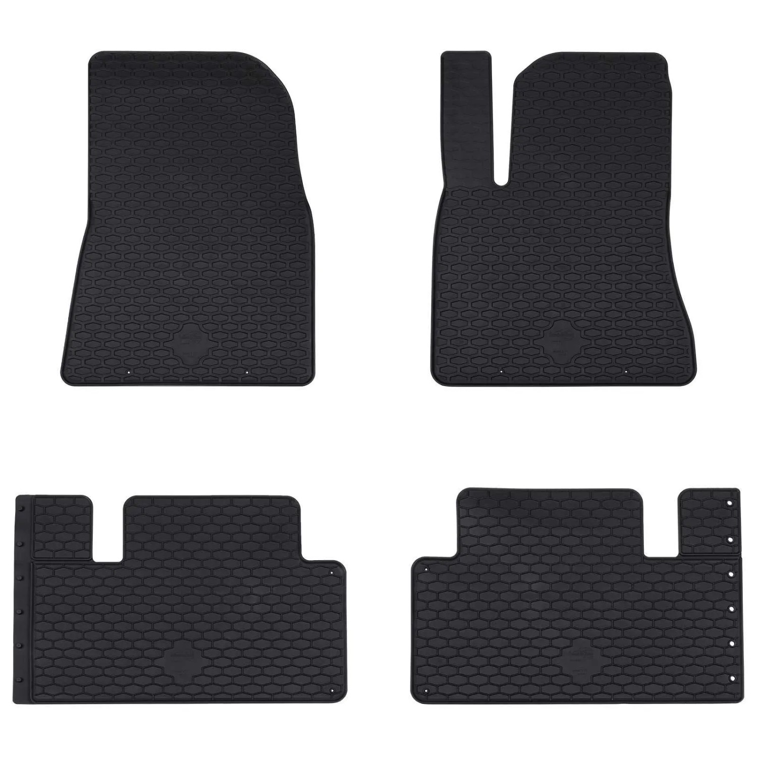 vidaXL Autofußmatte 4-Tlg Schwarz Gummi 42029131