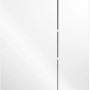 Posseik Spiegelschrank, 60 cm, weiß, mit Softclose-Türen und Aufsatzleuchte.