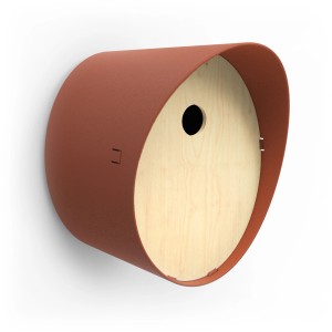 Schmales, braunes Capi Vogelhäuschen (24x19x23cm) aus der Kategorie Nistkästen.