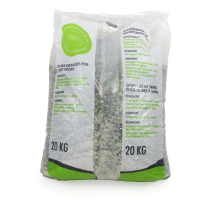 Sack Höfer Chemie Glasgranulat 2-5mm, 20kg für Pool Sandfilteranlagen.