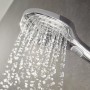 Hansgrohe Raindance Select E 120 Handbrause Chrom mit Wasserstrahl.