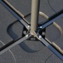 Detailaufnahme: Schwarze Outsunny Schirmständer Gewichte aus HDPE mit Metallkreuz für sicheren Halt.