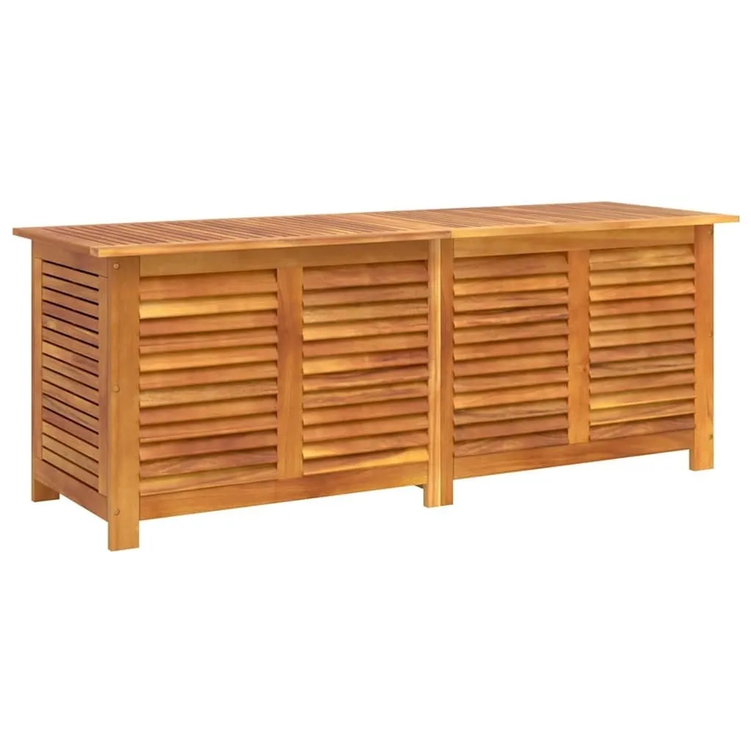 vidaXL Gartenbox mit Lüftungsschlitzen 150x50x56 cm Massivholz Akazie 365842