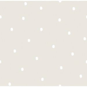Sanders & Sanders Tapete Punkte Beige Und Weiß 53 Cm X 10 M - 640467