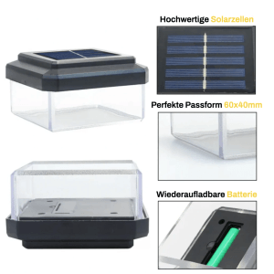 6040 Solarleuchte Solar Zaunleuchte LED 30 Stück