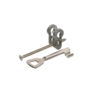 Basi Buntbarteinsatz BE 90 Nr. 3 gleichschließend mit Schlüssel für Türschlösser.