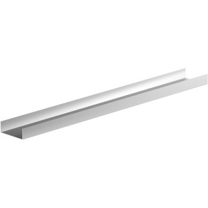 Sarei U-Profil 20/60/20 HG5, silbernes Dachblech aus Aluminium.