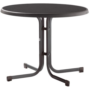 Runder, klappbarer Gartentisch Sieger, Ø 86 cm, ideal für Balkon und Terrasse.