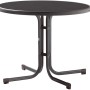 Runder, klappbarer Gartentisch Sieger, Ø 86 cm, ideal für Balkon und Terrasse.