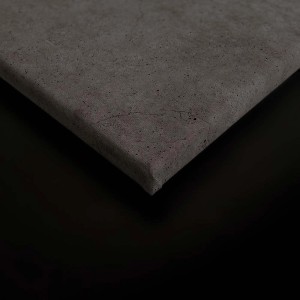 Detailaufnahme der Bricoflor Leinwand in Betonoptik. Modernes Wandbild für Wohnraum und Küche.
