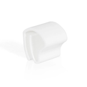 2er Set weiße Klemmträger für Jalousien zur Montage am Kunststofffenster.