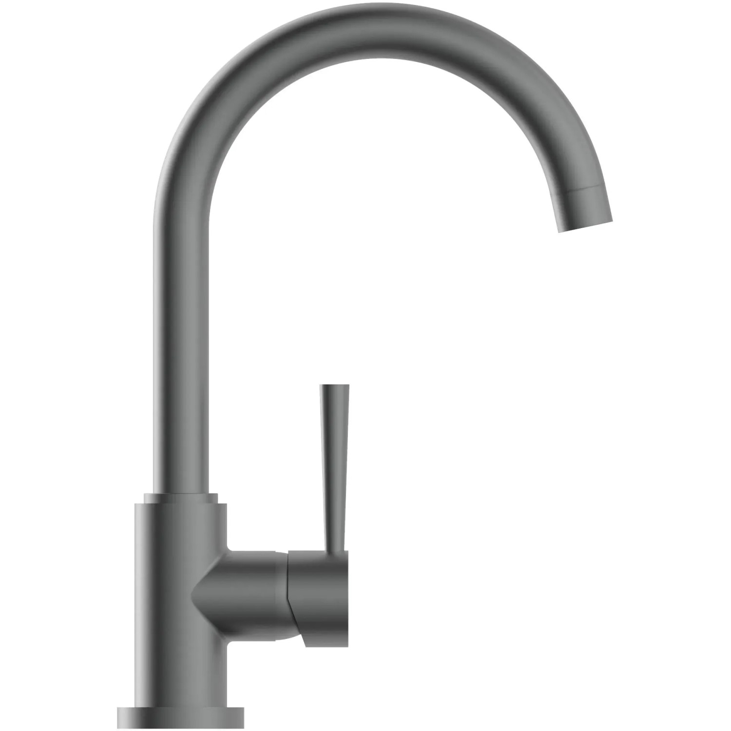 Schütte Spültischarmatur Cornwall, Graphit matt, Einhebelmischer mit hohem Auslauf.