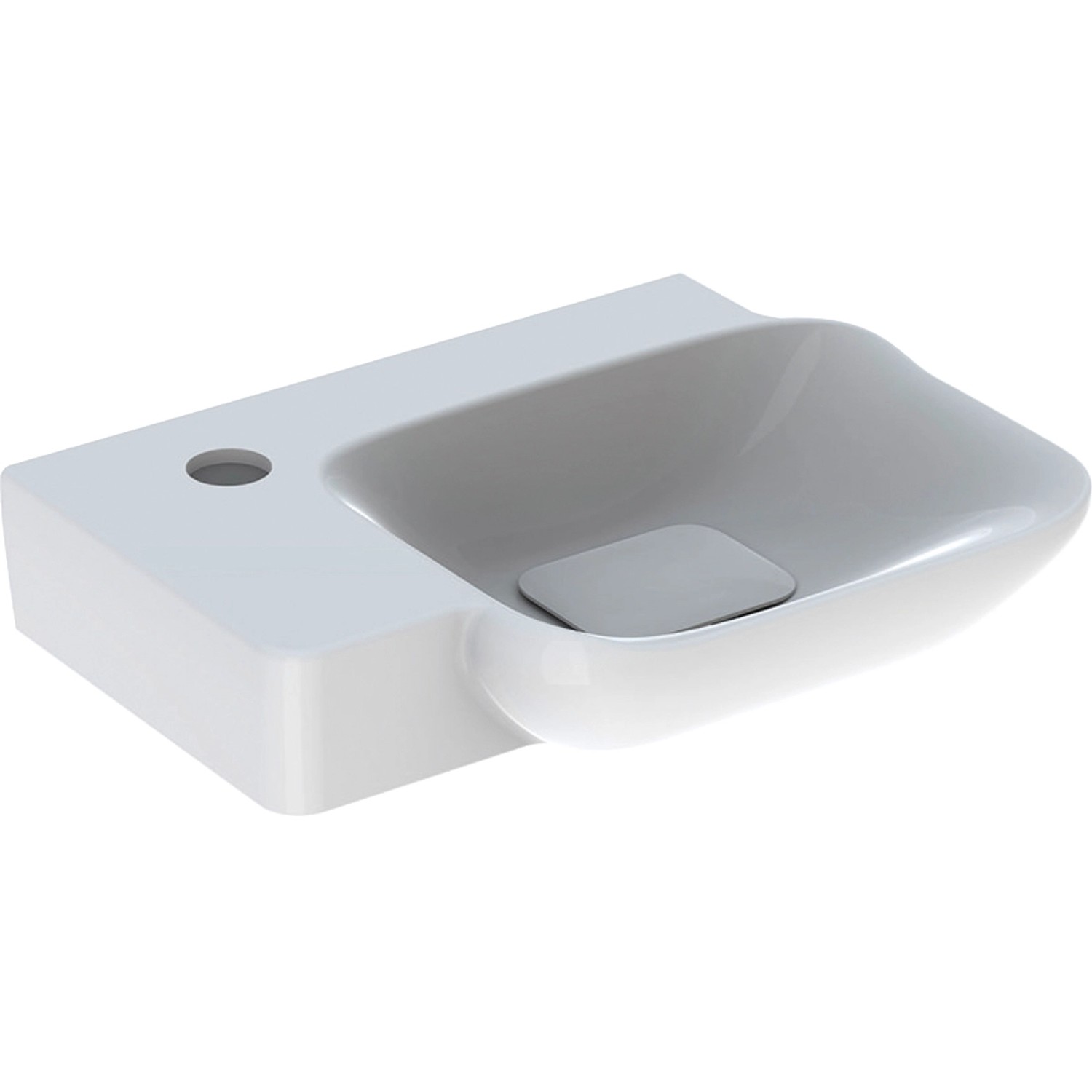Geberit Handwaschbecken myDay 40 cm Hahnloch links KeraTect