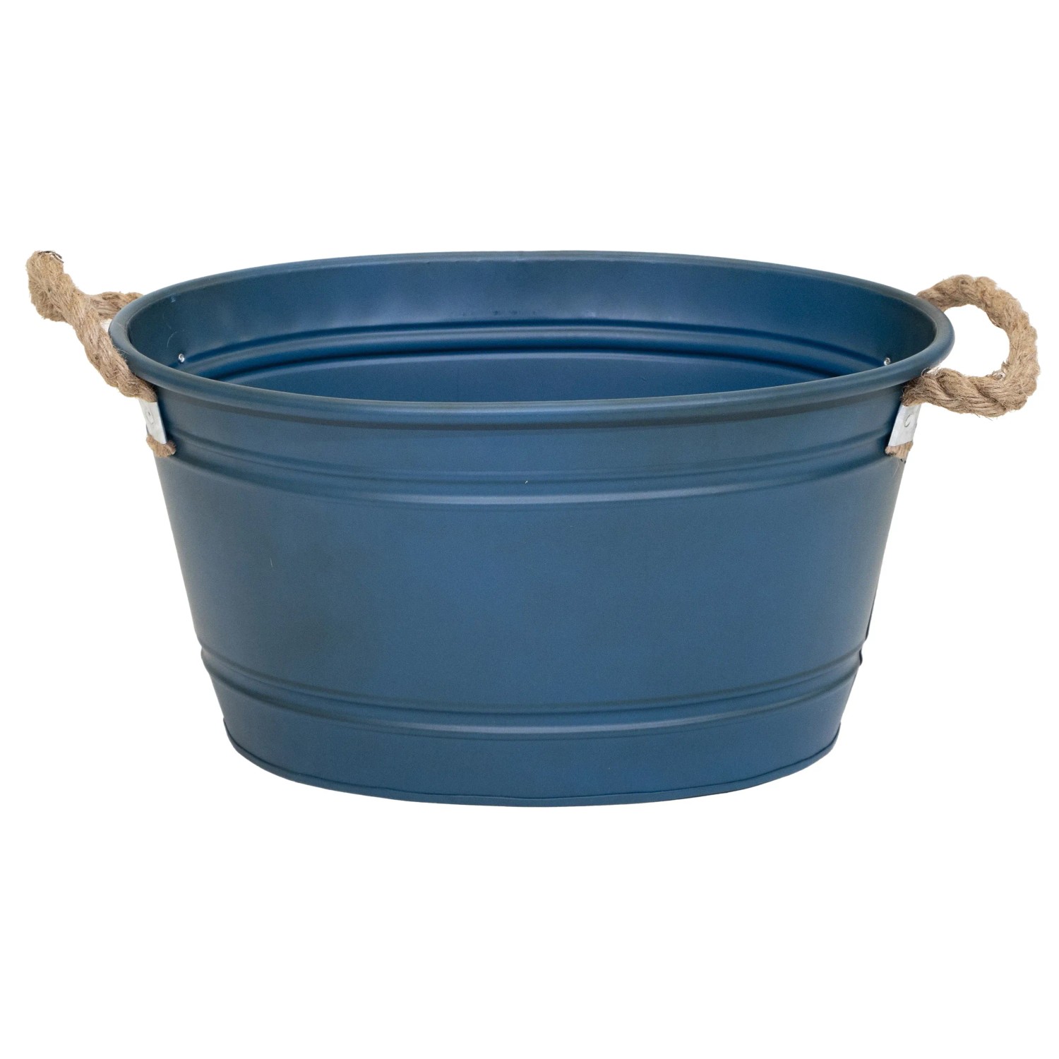 M Collections Zinkwanne Beat Oval Rope 22 x 30 x 43 cm Blau kaufen bei OBI