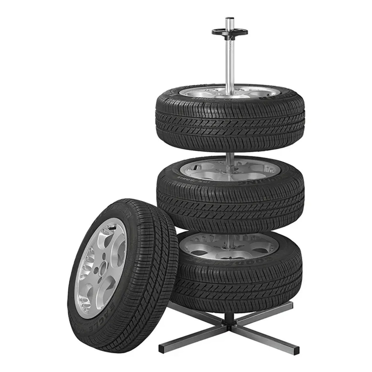 Westfalia Felgenbaum für Reifen Bis Ø 295 mm Metall Schwarz