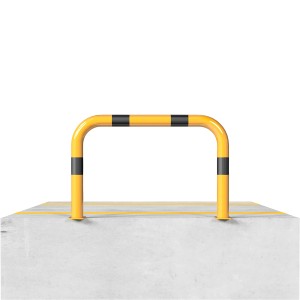 Schake Rammschutzbügel, Überflur, 1000x650 mm, gelb-schwarz, für Anfahrschutz.
