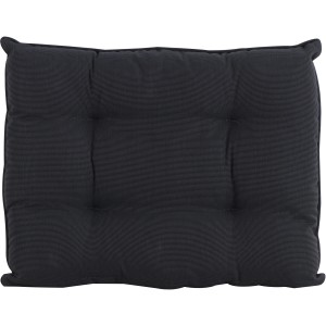 Graues Ersatz-Rückenkissen für Lounge-Sofa Madison, Längsseite. Bequemes Polyspun-Kissen mit Knopfheftung.