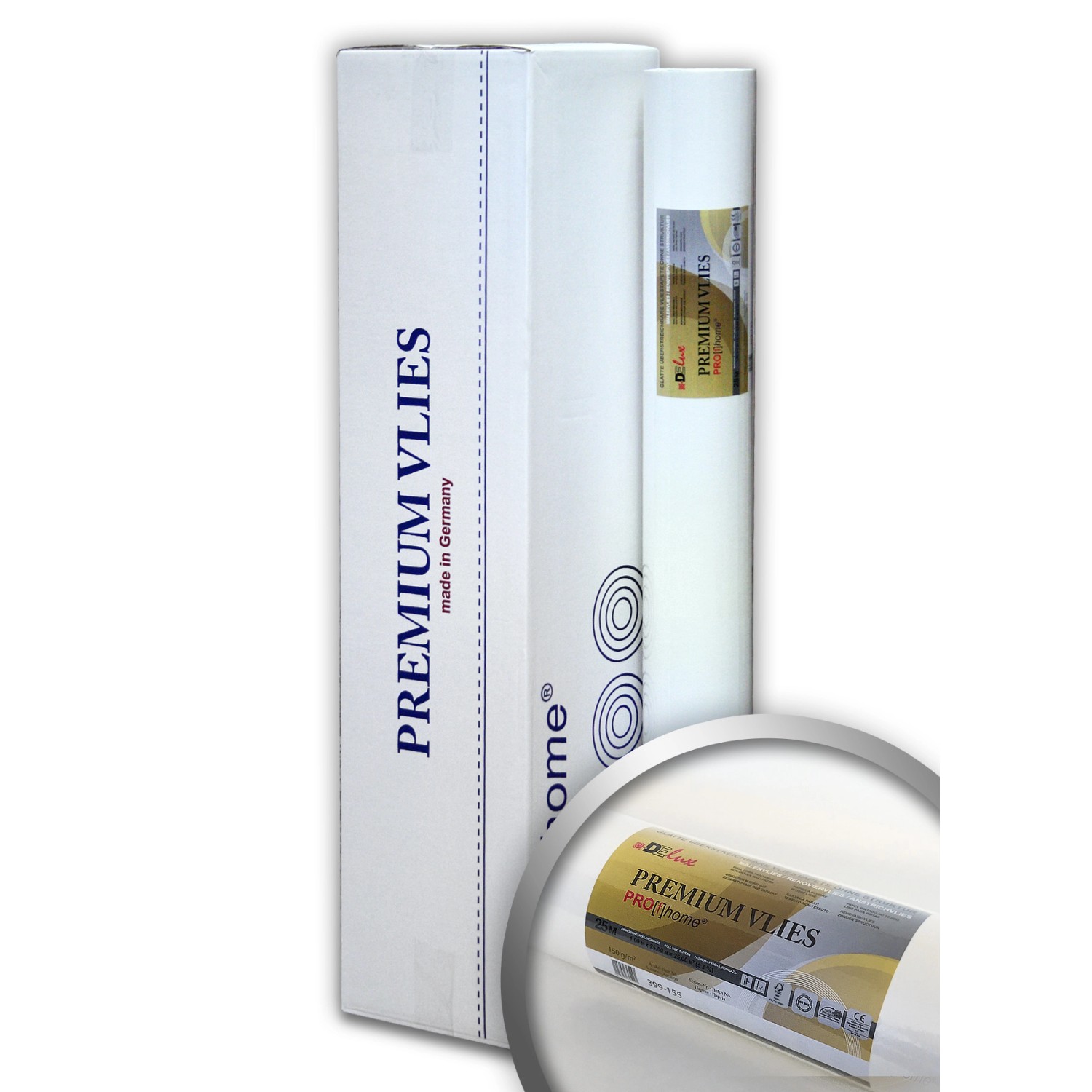 PROFHOME PremiumVlies 150 g Profi-malervlies Renoviervlies Vliestapete Weiß günstig online kaufen