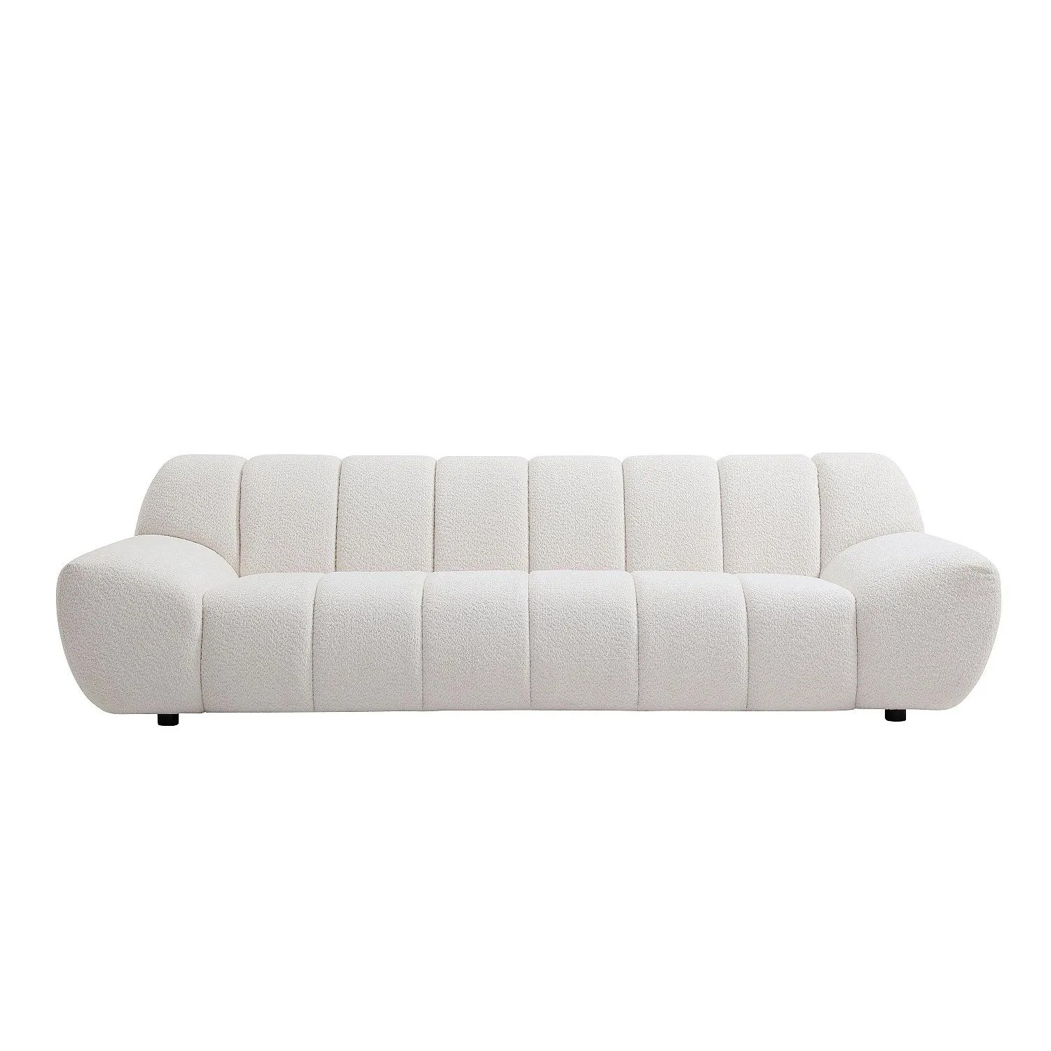 Vente-unique Sofa Ohne Schlafmöglichkeit Sorieli Weiß 258 cm