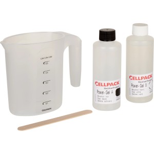Cellpack Power Gel 400ml Set: 2-Komponenten-Gel, Messbecher, Spatel zum Vergießen von Abzweigdosen.