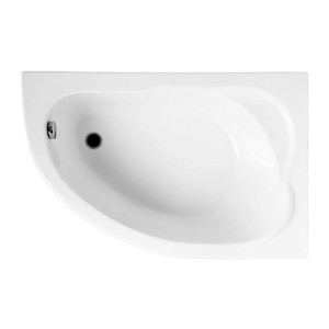Bad Land Badewanne Eckwanne STANDARD 130x85 Rechts Mit AcrylSchürze Ablauf Füße