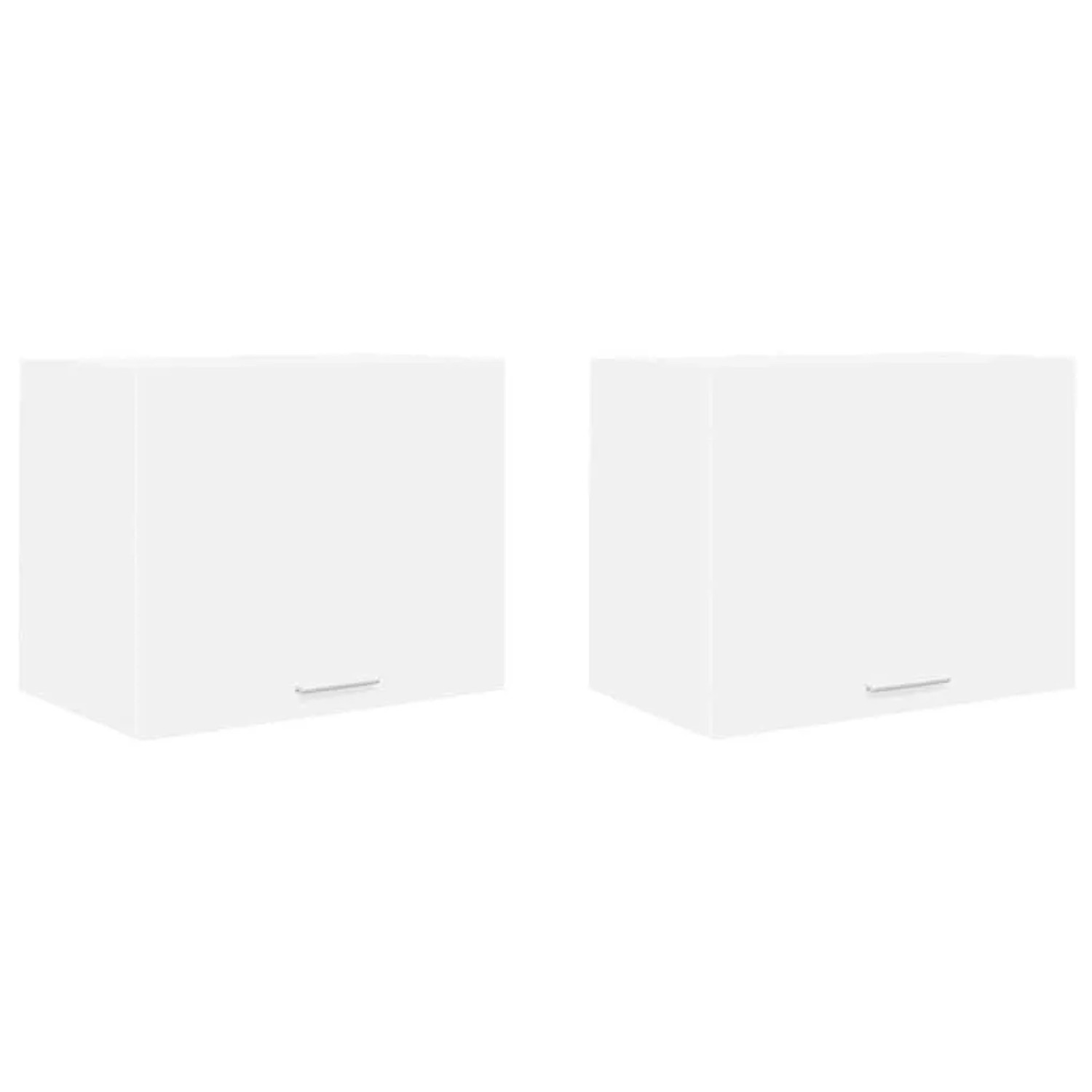 vidaXL Hängeschrank mit Tür 2 Stk Weiß 50 x 31 x 40 cm Holzwerkstoff 884147 günstig online kaufen