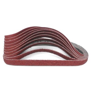 Klingspor Schleifband Set, 10 Bänder 9x533 mm, verschiedene Körnungen für Schleifer Zubehör.