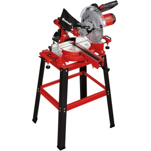 Einhell Zug-Kapp-Gehrungssäge TC-SM 2531/2 U mit Untergestell für präzise Schnitte.