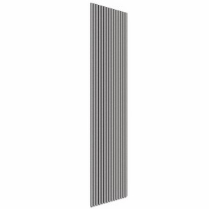 Akustikpaneel in Betongrau mit schwarzem Akustikfilz für Wand und Decke, 240 cm hoch.