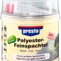 Presto Polyester-Feinspachtel 1kg Dose mit Härter für Lackreparatur und Karosseriearbeiten.