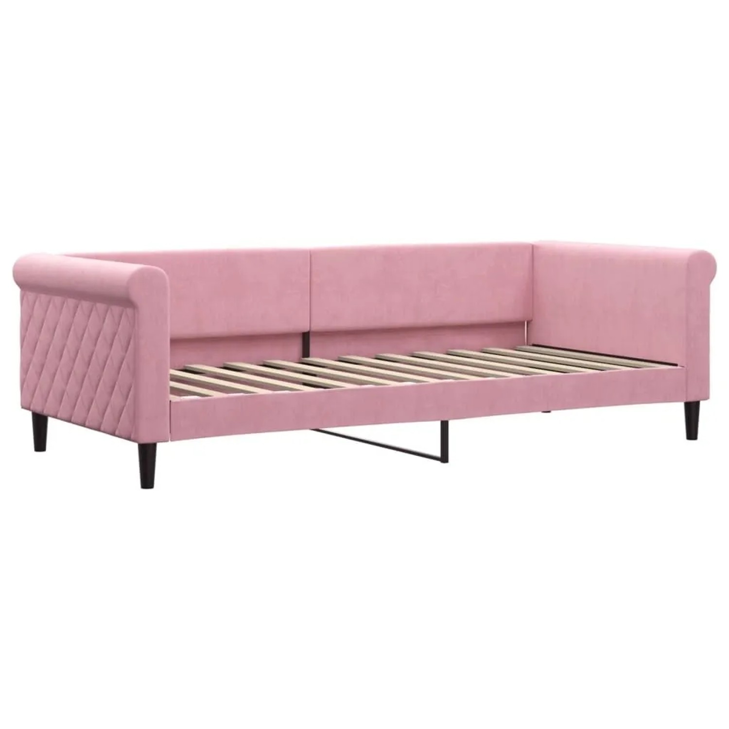vidaXL Tagesbett Rosa 90x200 cm Samt 354247